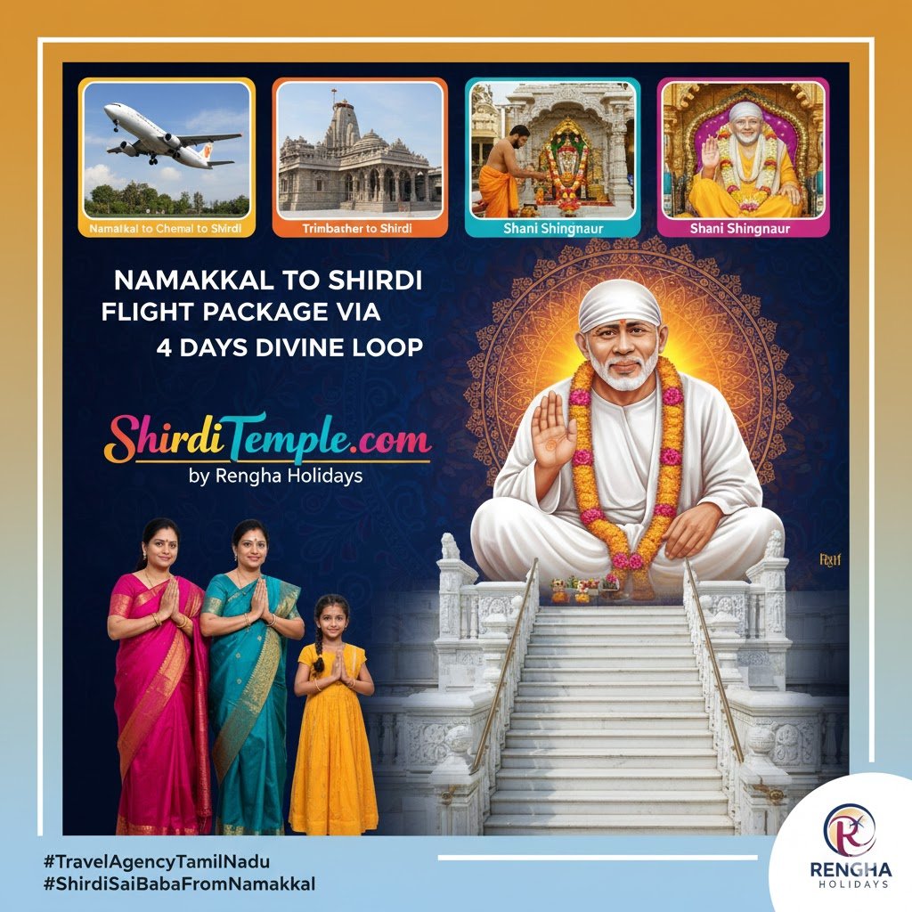 Namakkal – Trichy Salem Chennai Shirdi Arrival VIP Darshan