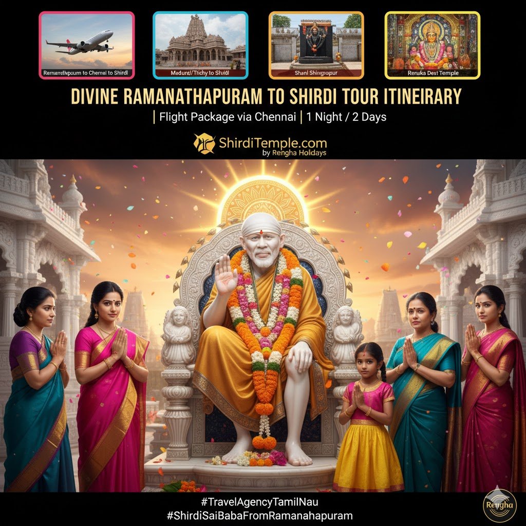 Ramanathapuram – Madurai – Chennai – Shirdi