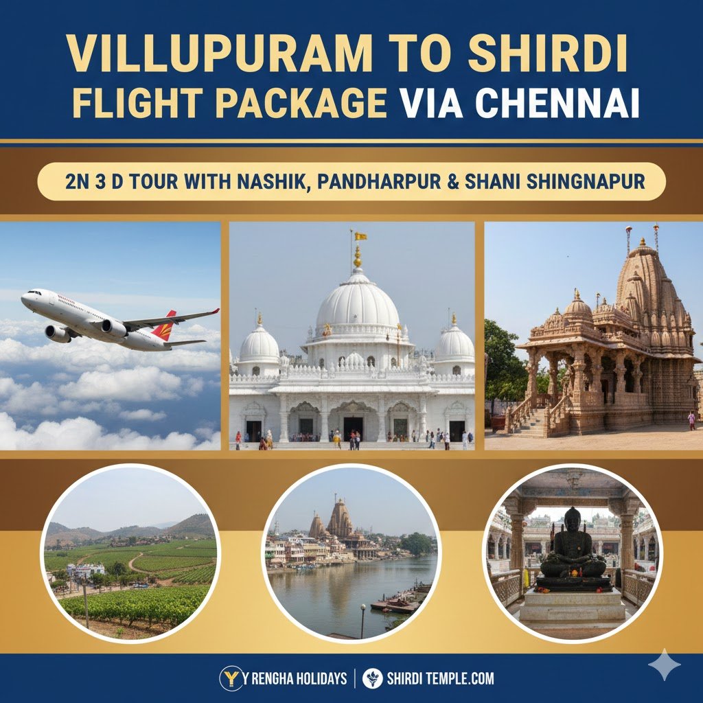 villupuram to Shirdi Flight Package via Chennai