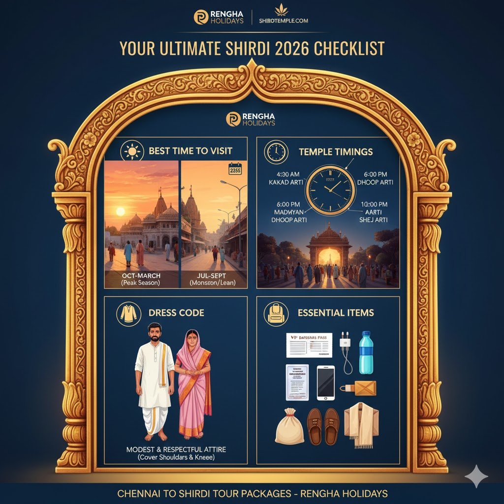 Your Ultimate Shirdi Checklist 2026: Best Time to Visit, Temple Timings & Dress Code