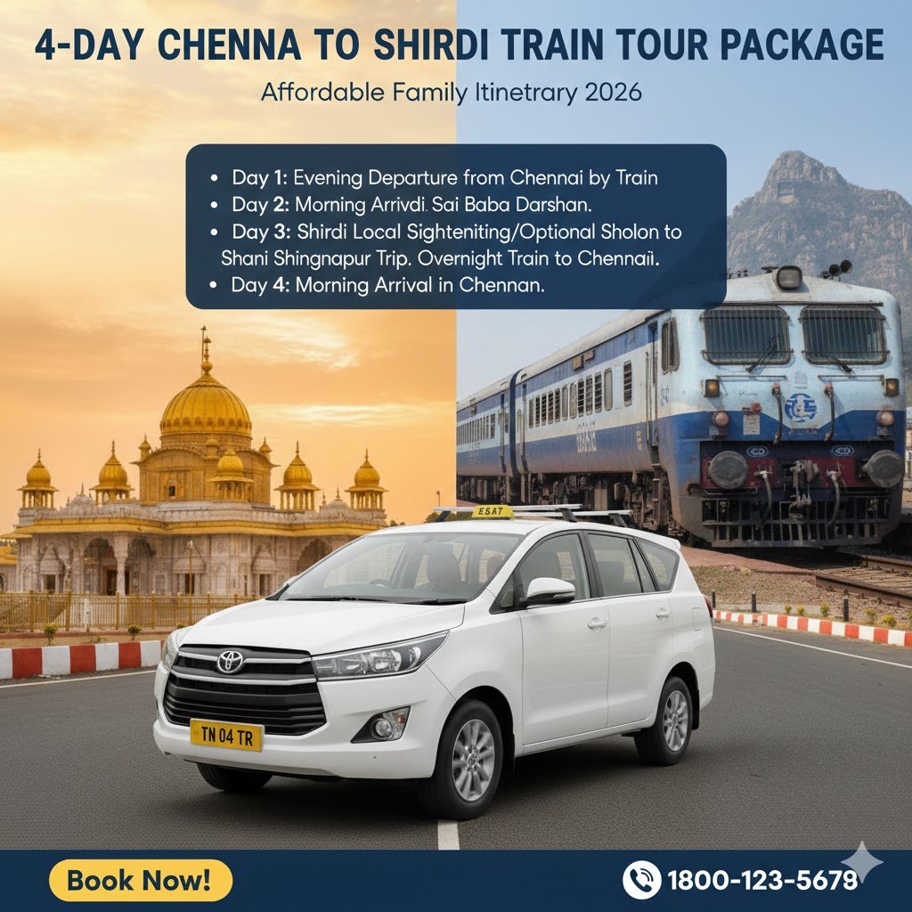 4 Day Chennai to Shirdi Train Tour Package Affordable Family Itinerary 2026