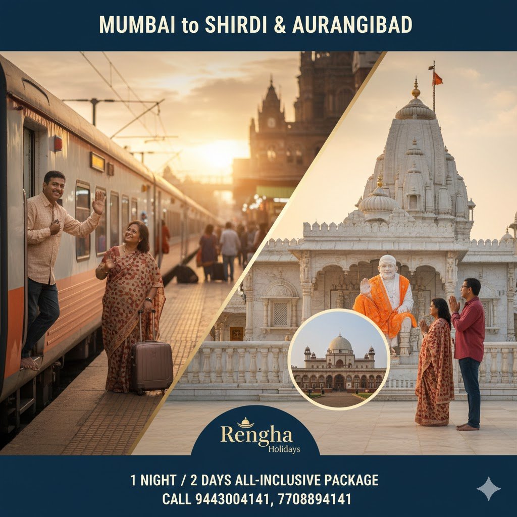 Shirdi Aurangabad Spiritual Tour from Mumbai 1 Night 2 Days 2026 Edition