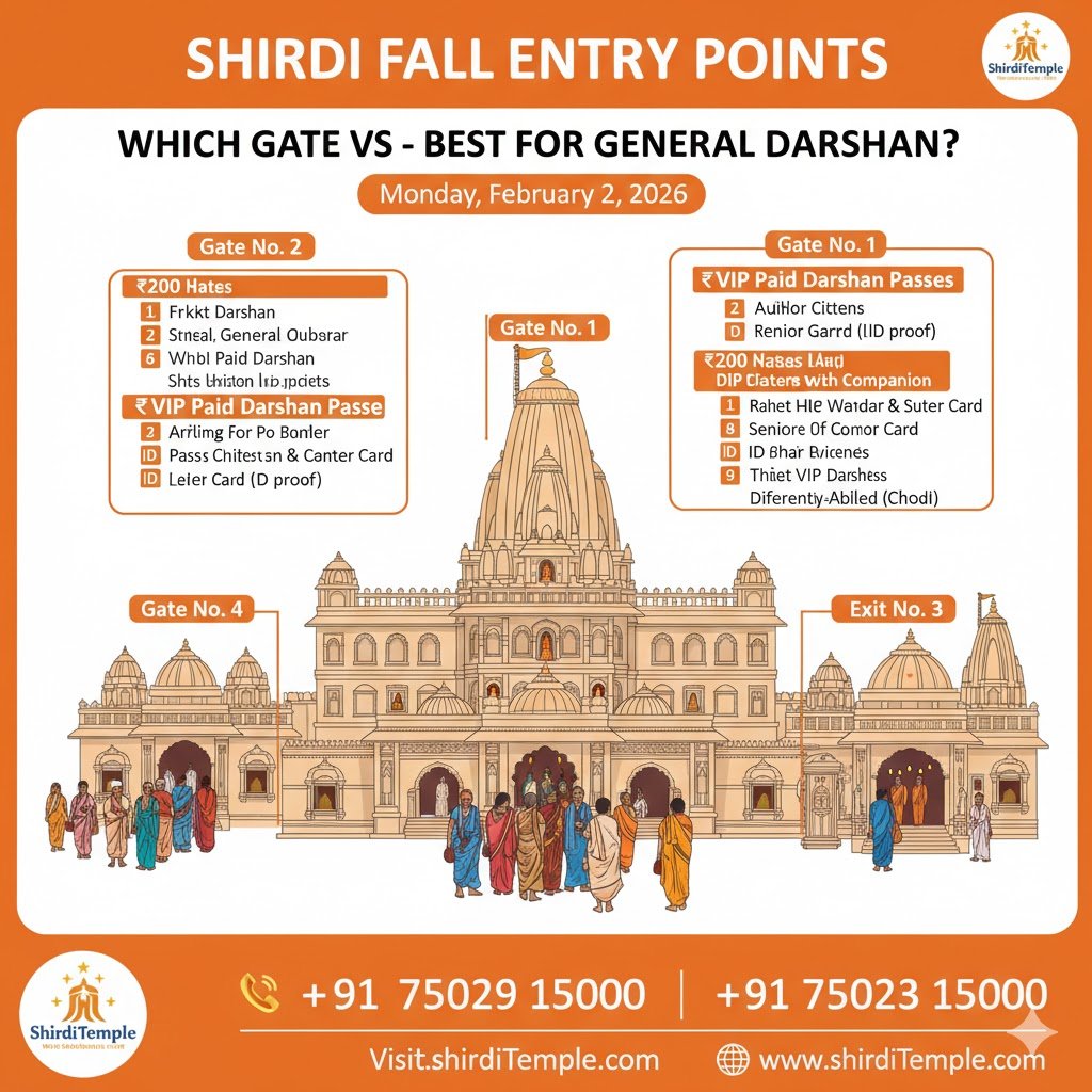 Shirdi Temple Entry Points Guid Which Gate is Best for VIP vs. General Darshan 2026