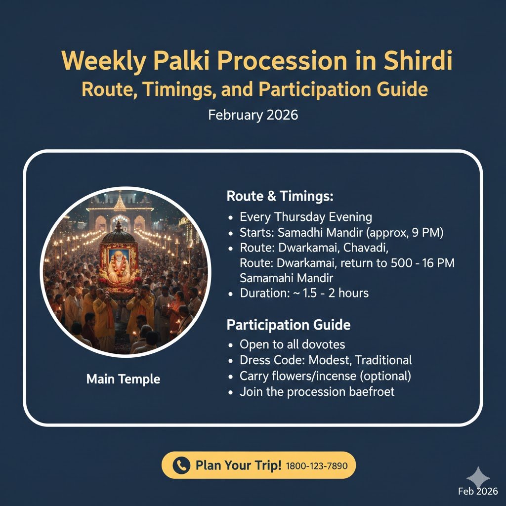 "Weekly Palki Procession in Shirdi: Route, Timings, and Participation Guide" 2026