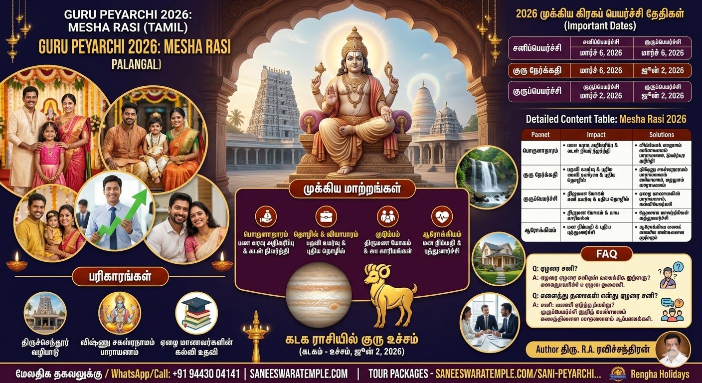2026 குருப்பெயர்ச்சி பலன்கள் மேஷ ராசிக்கு உச்ச குரு ராஜயோகம் ஆரம்பம்